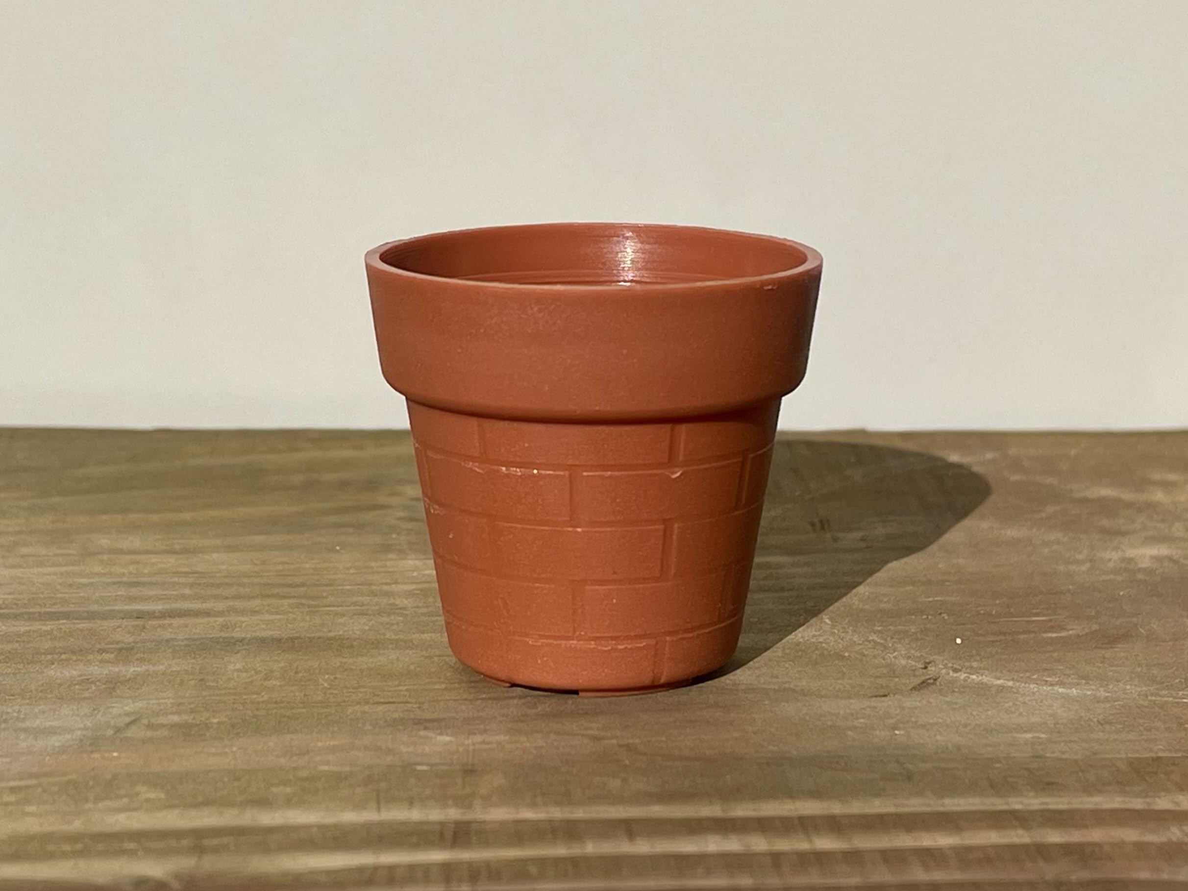 Amazon.co.jp: ポリ鉢 1号プラ鉢 1寸鉢【50鉢入】レンガ柄 茶 : DIY